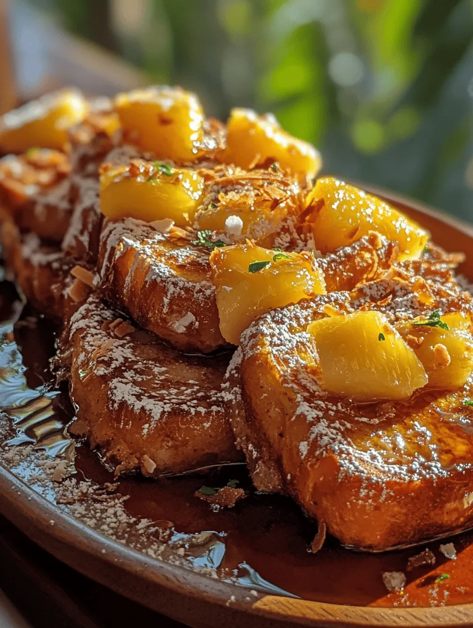 Hawaiian Roll French Toast Delight: A Tropical Breakfast Treat