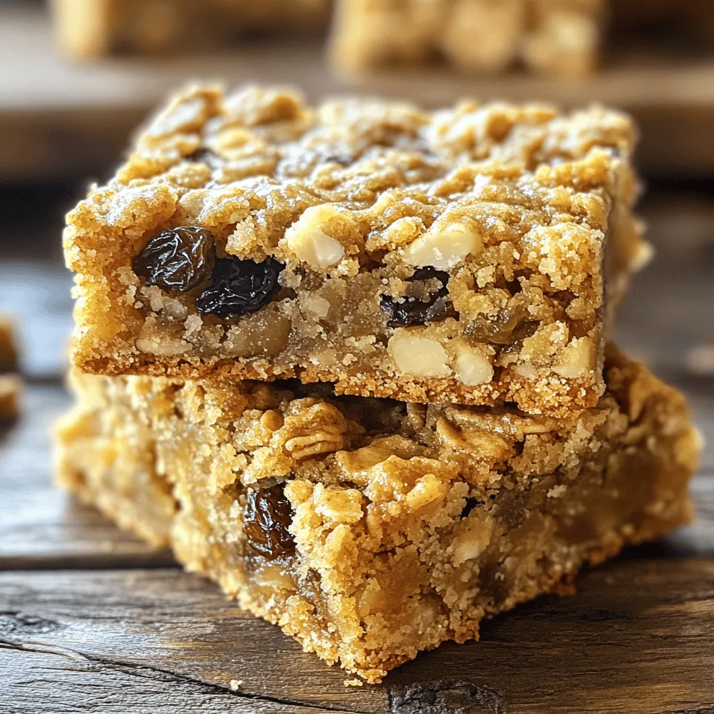 Chewy Oatmeal Raisin Cookie Bars: A Delightful Twist on a Classic Treat