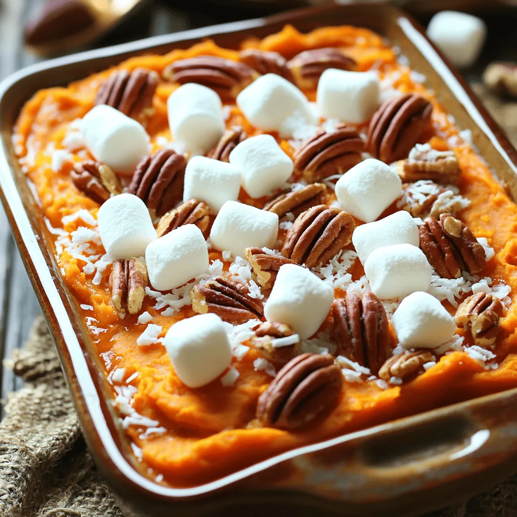 Sweet Potato Casserole with Marshmallows Delight