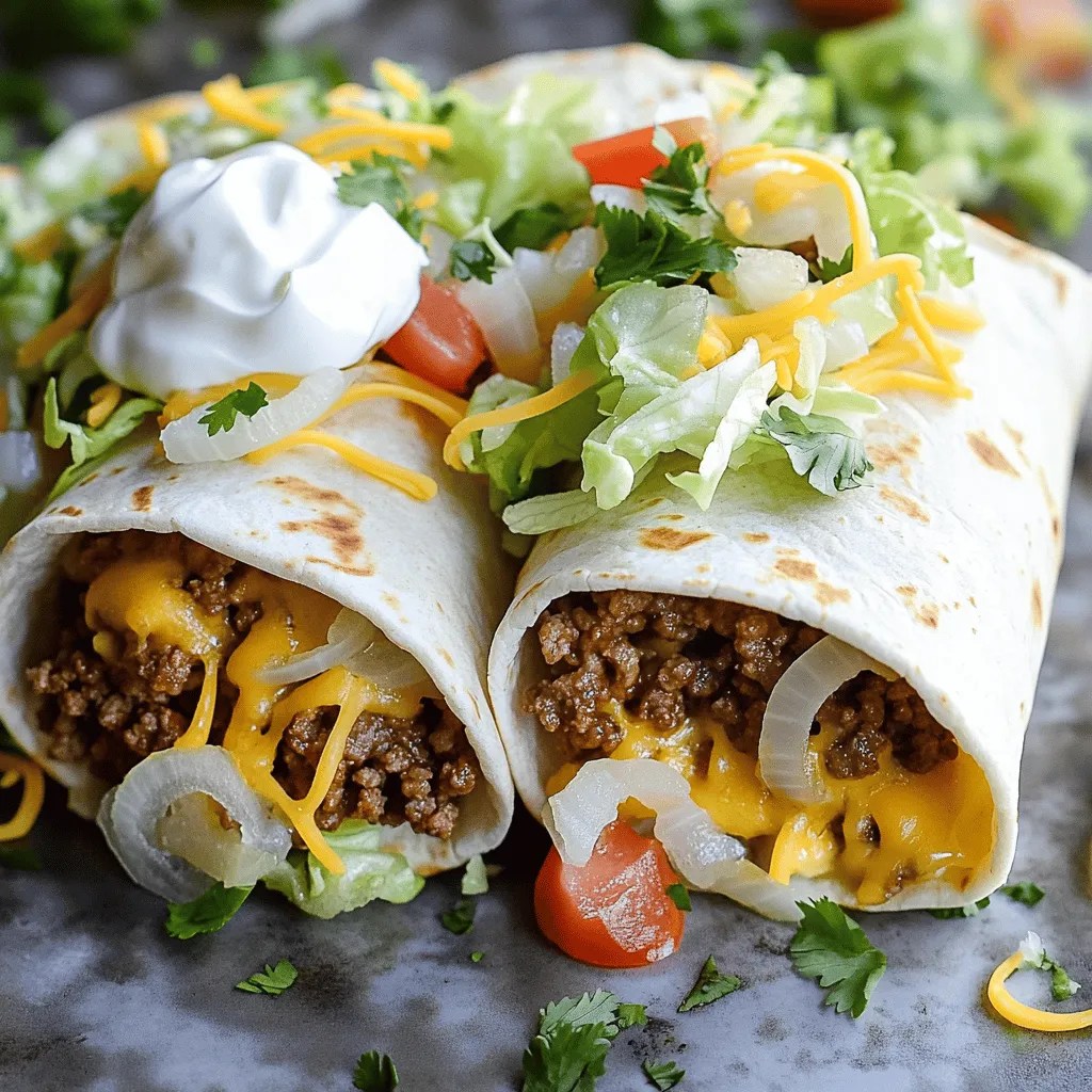 The Best Recipe for Cheesy Beef Wraps Delightful Dish
