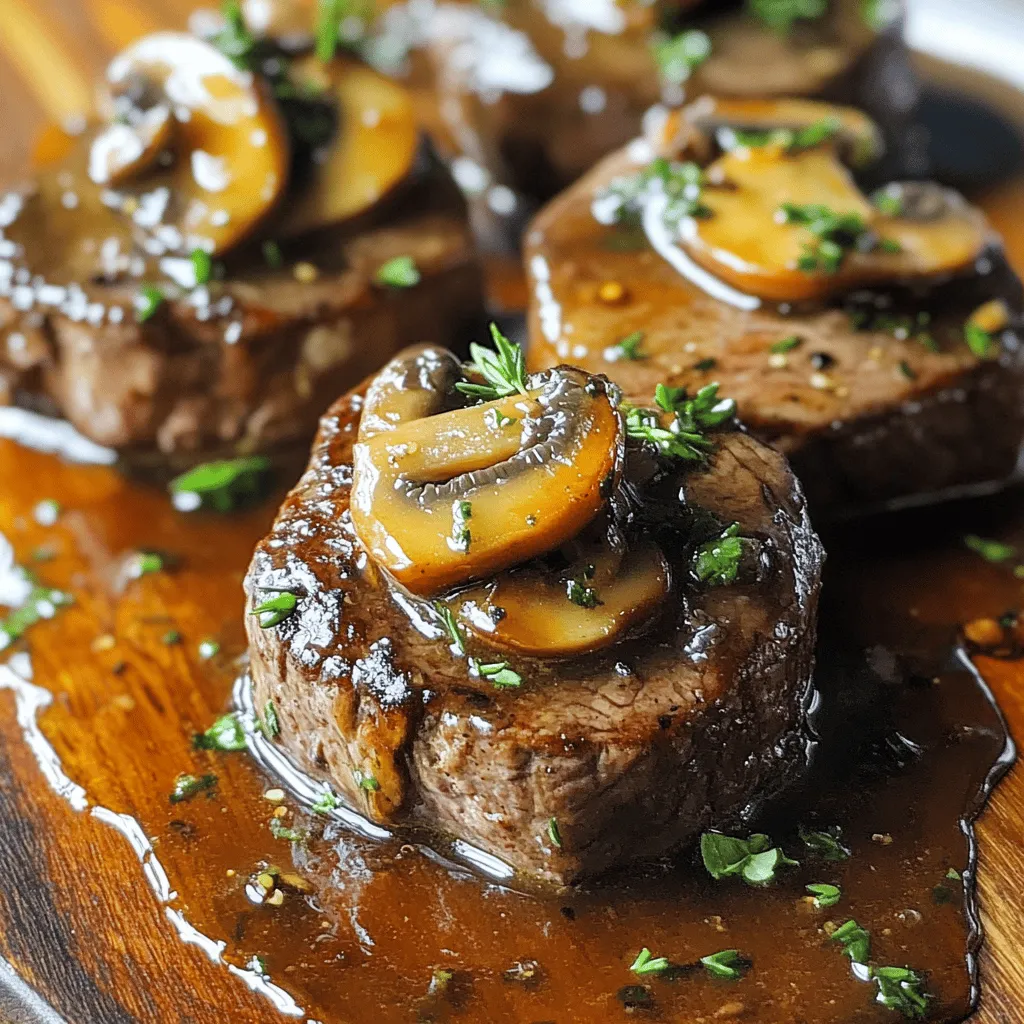 Savory Beef Tenderloin with Rich Mushroom Sauce: An Exquisite Culinary Experience