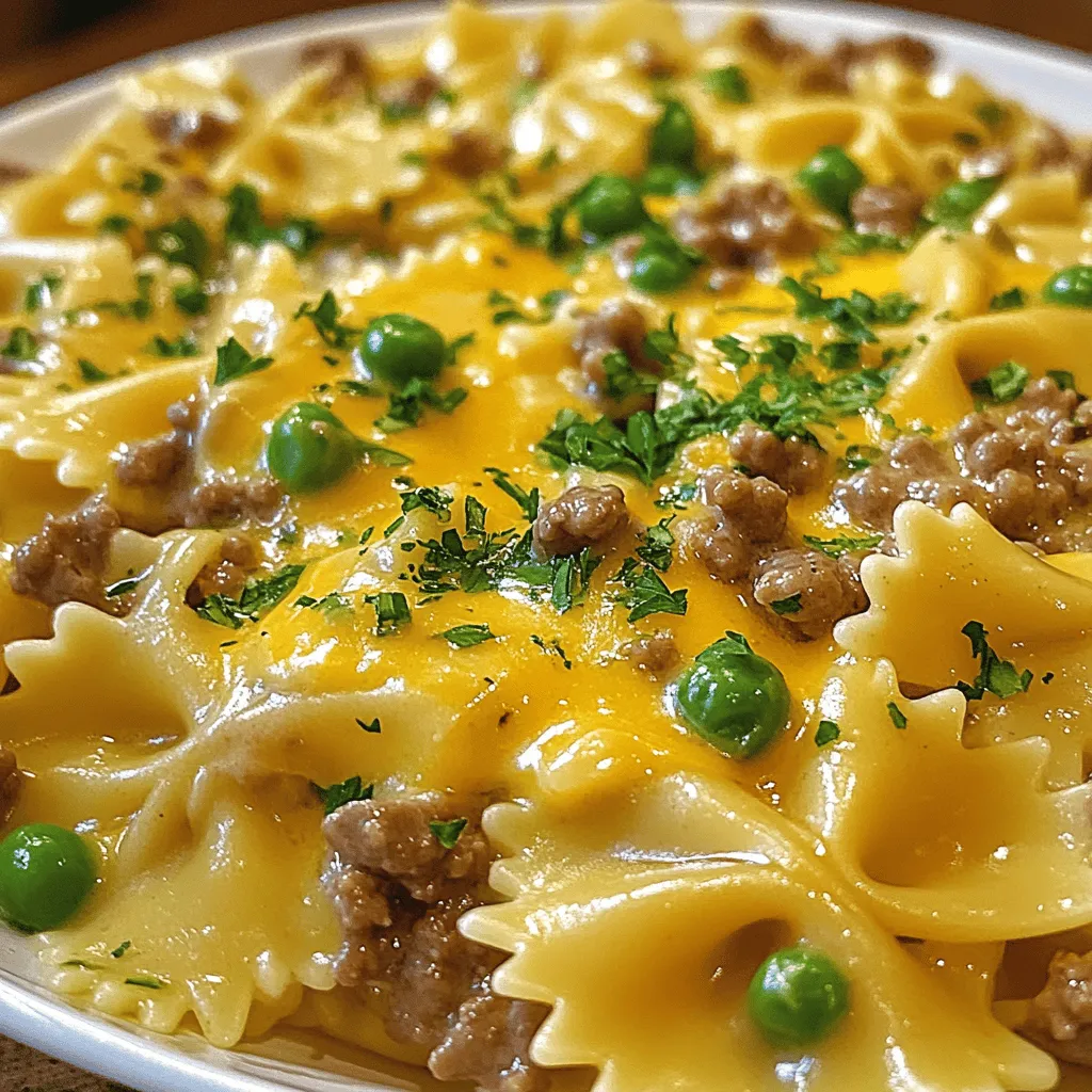 Creamy Beef and Bowtie Pasta: A Comforting Family Meal