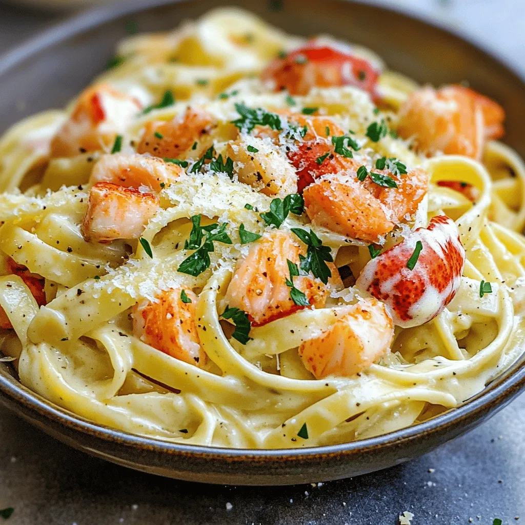 The Best Recipe For Cajun Lobster, Crab, and Salmon Alfredo Delight