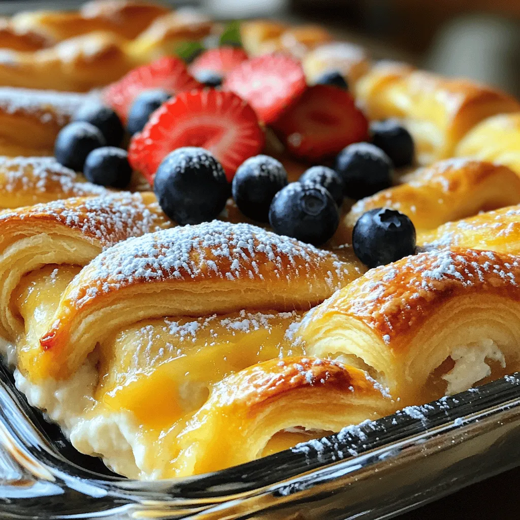 Cheesecake Crescent Rolls Casserole Delightful Treat