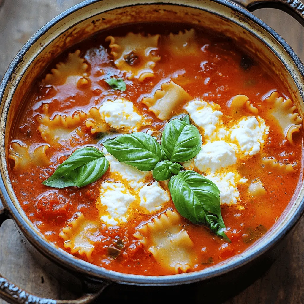 Lasagna Soup Rich and Flavorful Comfort Dish
