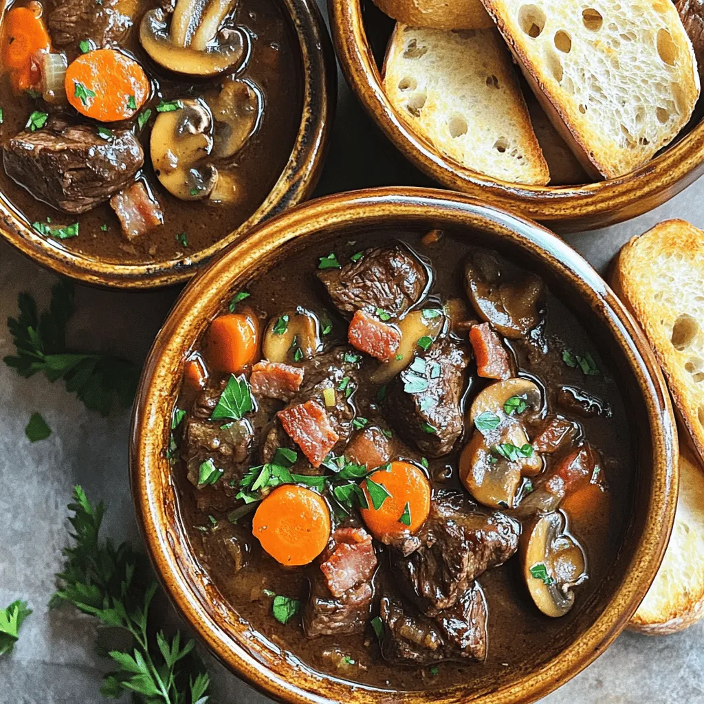 The classic beef bourguignon recipe relies on a few key ingredients to shine. First, you need the right beef. The best cuts of beef for stew include chuck and brisket. These cuts become tender and flavorful when cooked slowly.