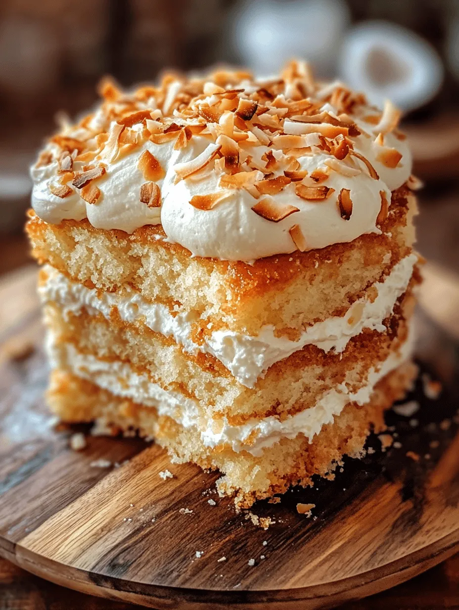 Creamy Coconut Bliss Cake: A Tropical Delight