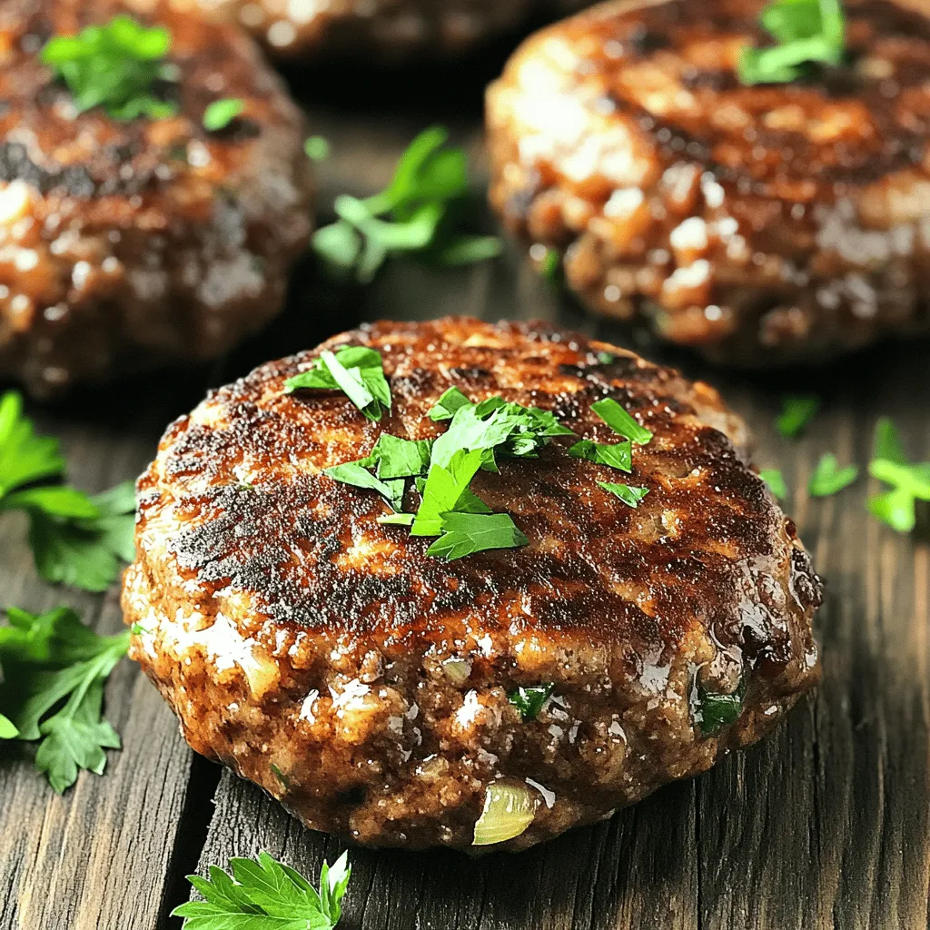 German frikadellen are a type of meat patty. They are often compared to hamburgers, but they have some key differences. First, frikadellen use a blend of ground beef and pork. This mix gives them a rich flavor and moist texture. Hamburgers usually use only beef.