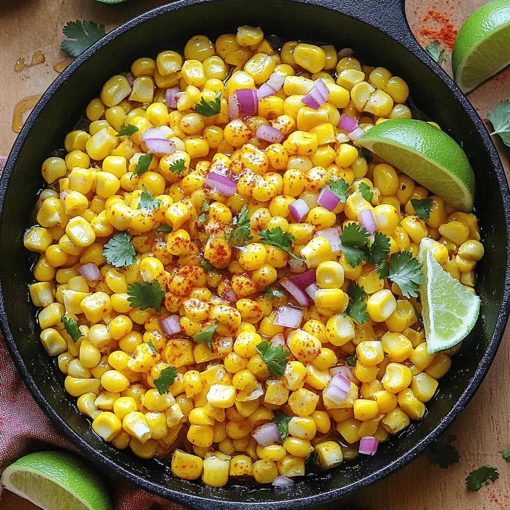 Hot Honey Skillet Corn Recipe