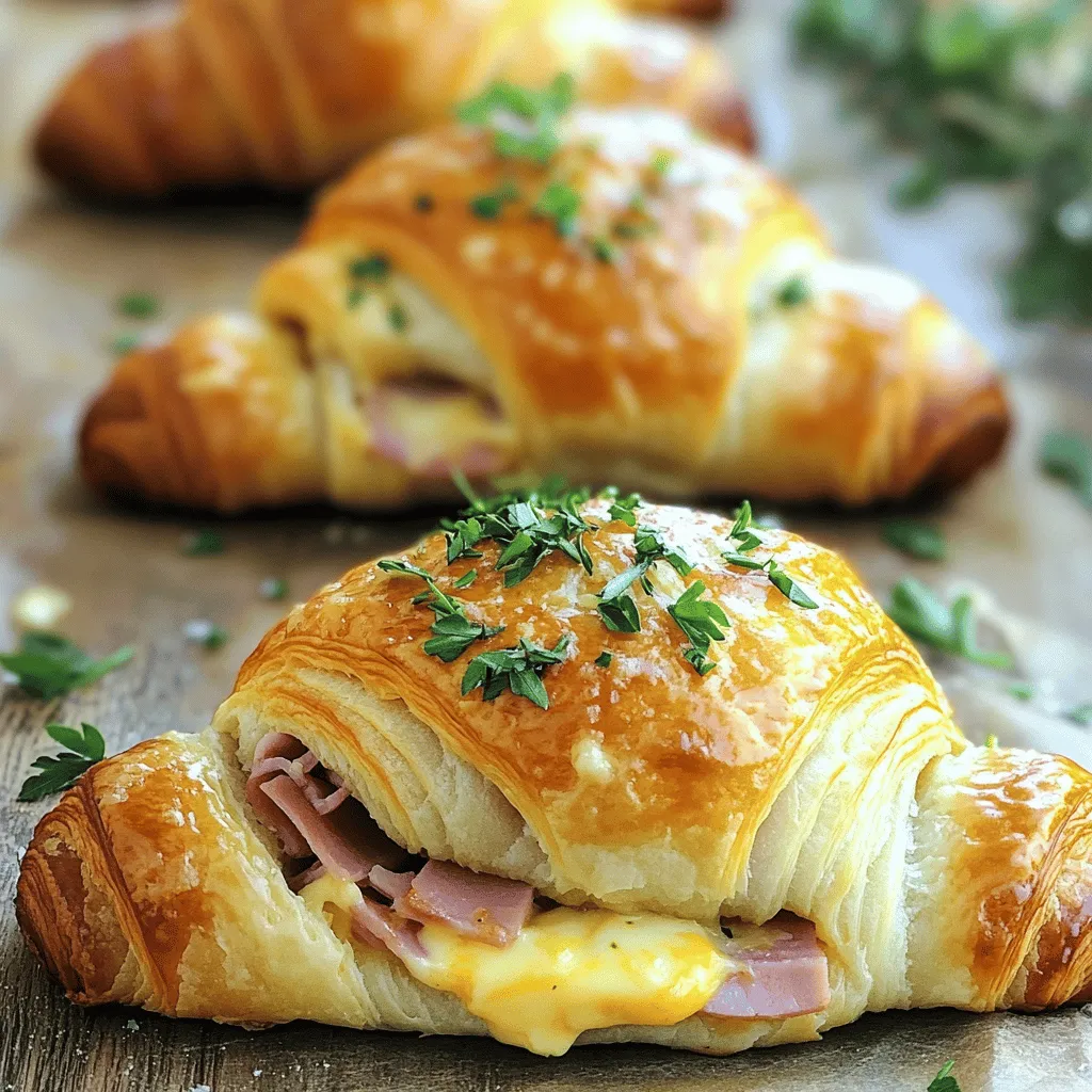 Baked Ham and Cheese Croissants: A Delightful Treat