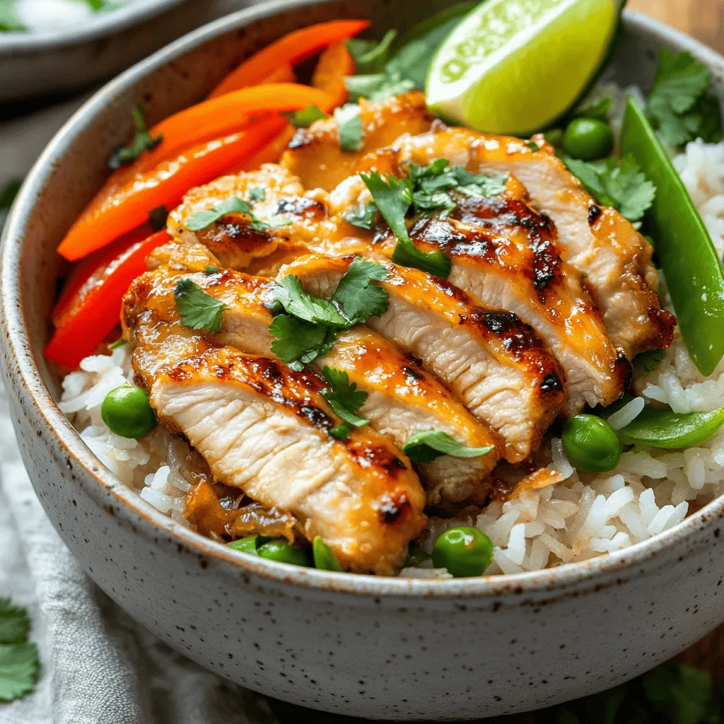 Coconut Chicken Rice Bowl Recipe