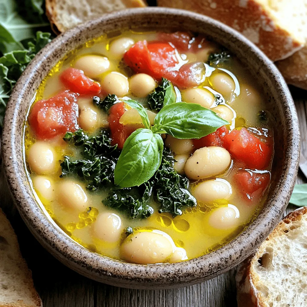 Tuscan White Bean Soup Delight Flavorful and Simple Dish