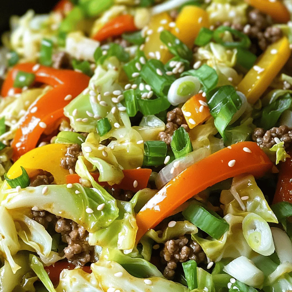 Low-Carb Cabbage and Beef Stir Fry Quick Recipe
