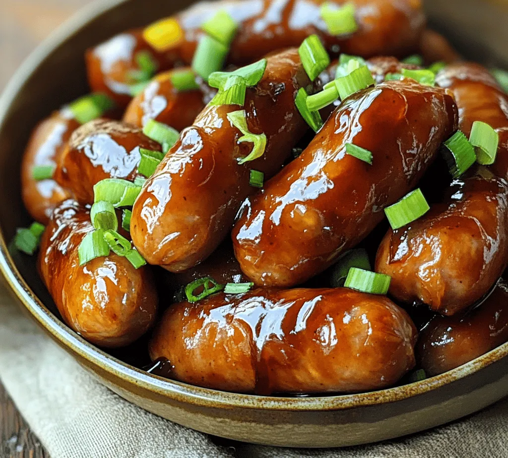 In the fast-paced world we live in, finding ways to create quick and flavorful appetizers can feel like a daunting task. However, the Smoky Little Delights recipe promises to transform your cooking experience, proving that deliciousness doesn’t have to come at the expense of time. Perfectly suited for gatherings, casual snacking, or even a cozy family night, these delightful little sausages embody the essence of comfort food while being incredibly easy to prepare in your Instant Pot. With the right ingredients and a few simple steps, you can whip up a batch of these irresistible bites that will leave your guests clamoring for more.