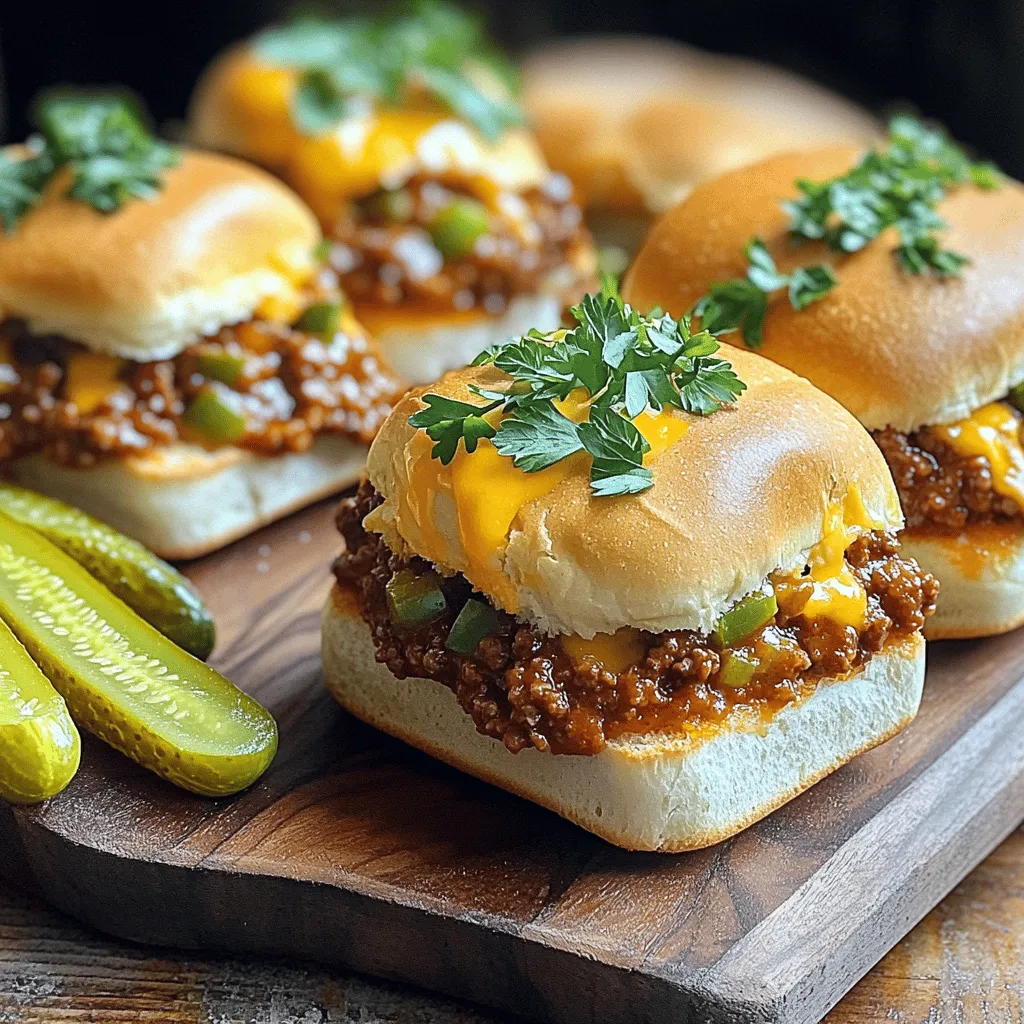 Savory Sloppy Joe Sliders: A Crowd-Pleasing Delight
