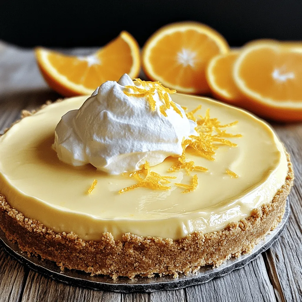 No Bake Orange Creamsicle Cheesecake Delightful Treat