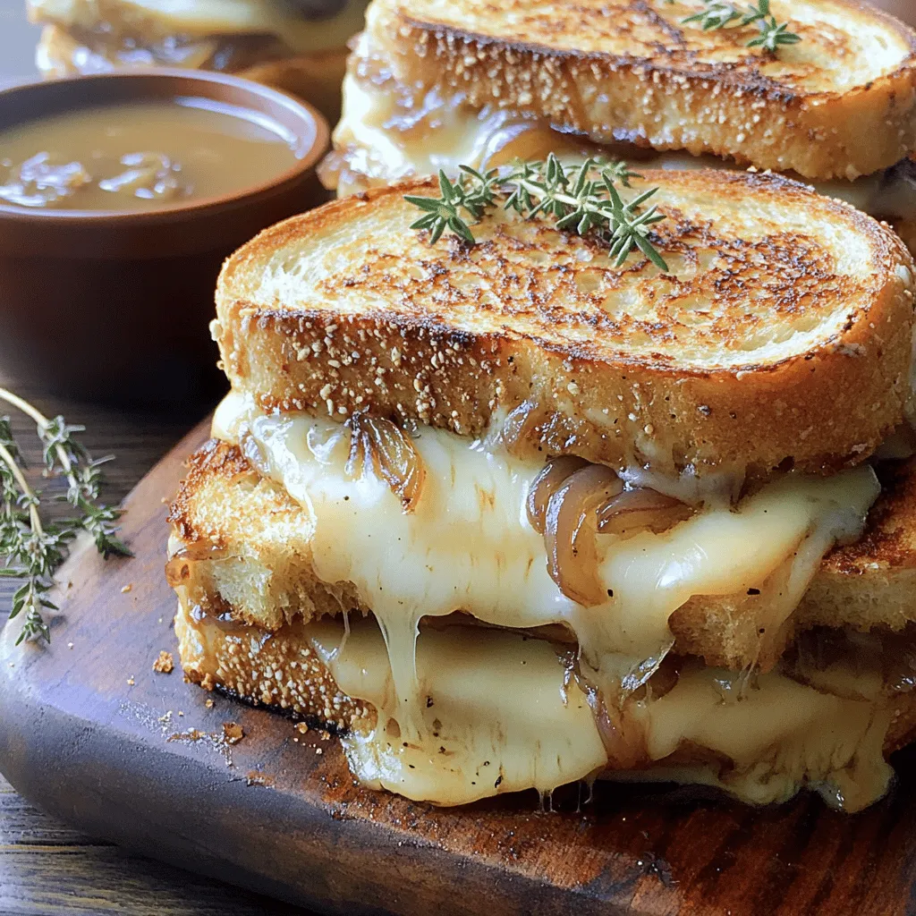 Gooey French Onion Grilled Cheese Irresistible Delight