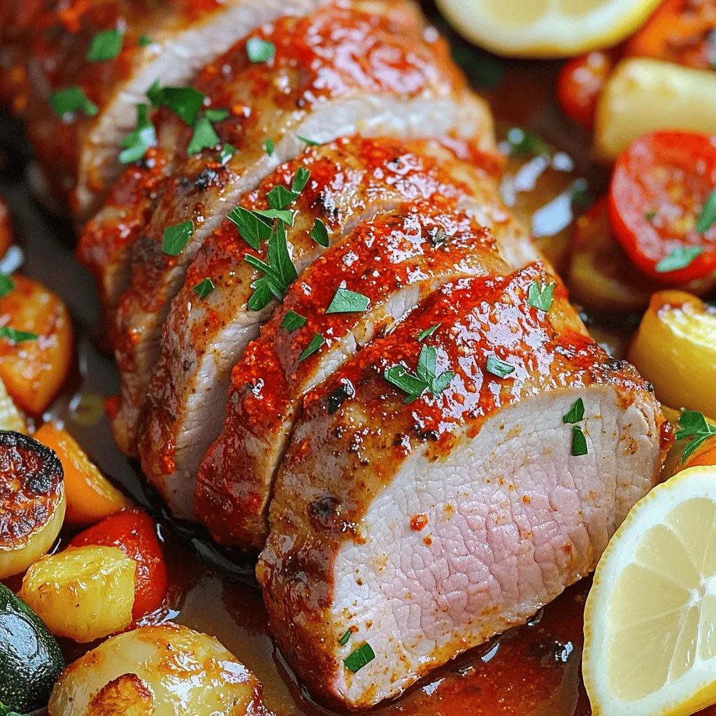 Spicy Harissa Roasted Pork Tenderloin Flavor Explosion