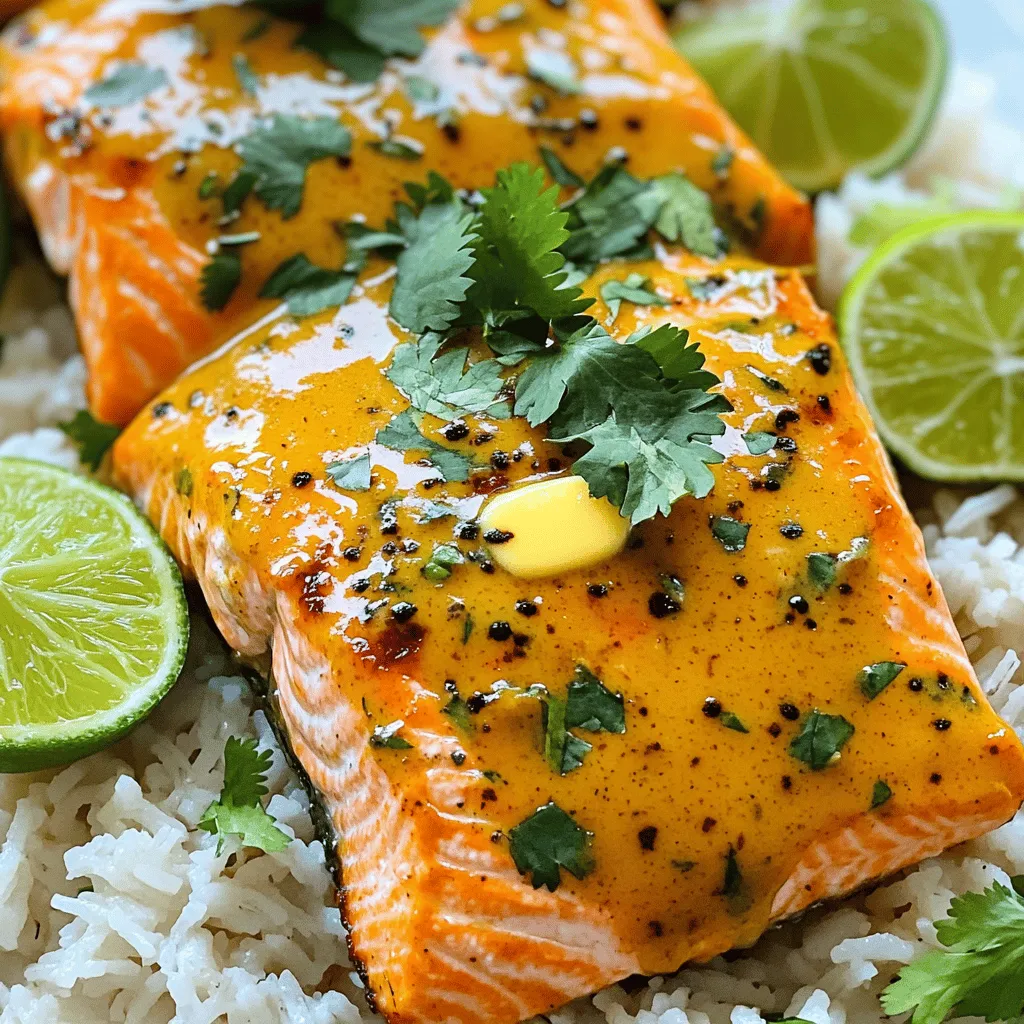 For a tasty coconut curry salmon recipe, you need simple, fresh ingredients. Here’s what you will need: