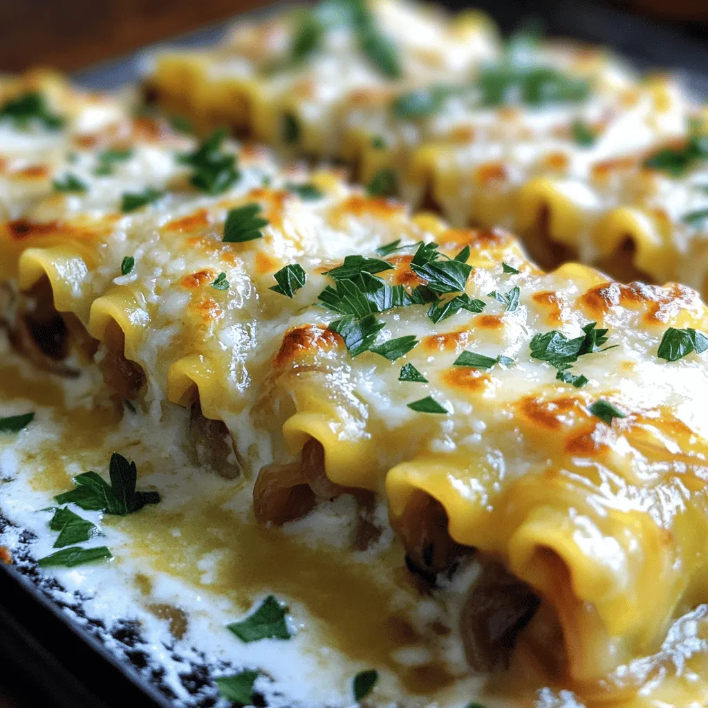French Onion Lasagna Roll-Ups: A Comforting Culinary Fusion