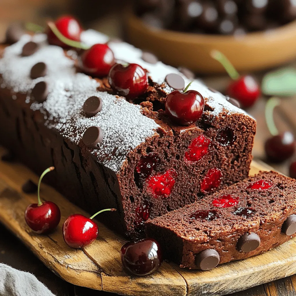 Chocolate Cherry Loaf Delightful Flavor Boost