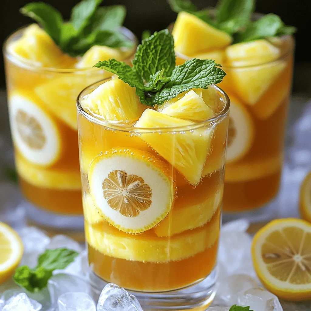 Lemony Pineapple Iced Tea Recipe Easy and Refreshing