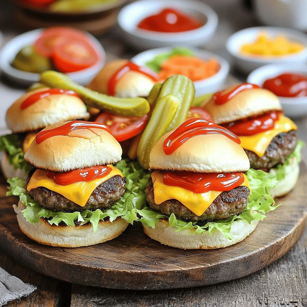 Mini Cheeseburger Sliders for Simple Party Fun