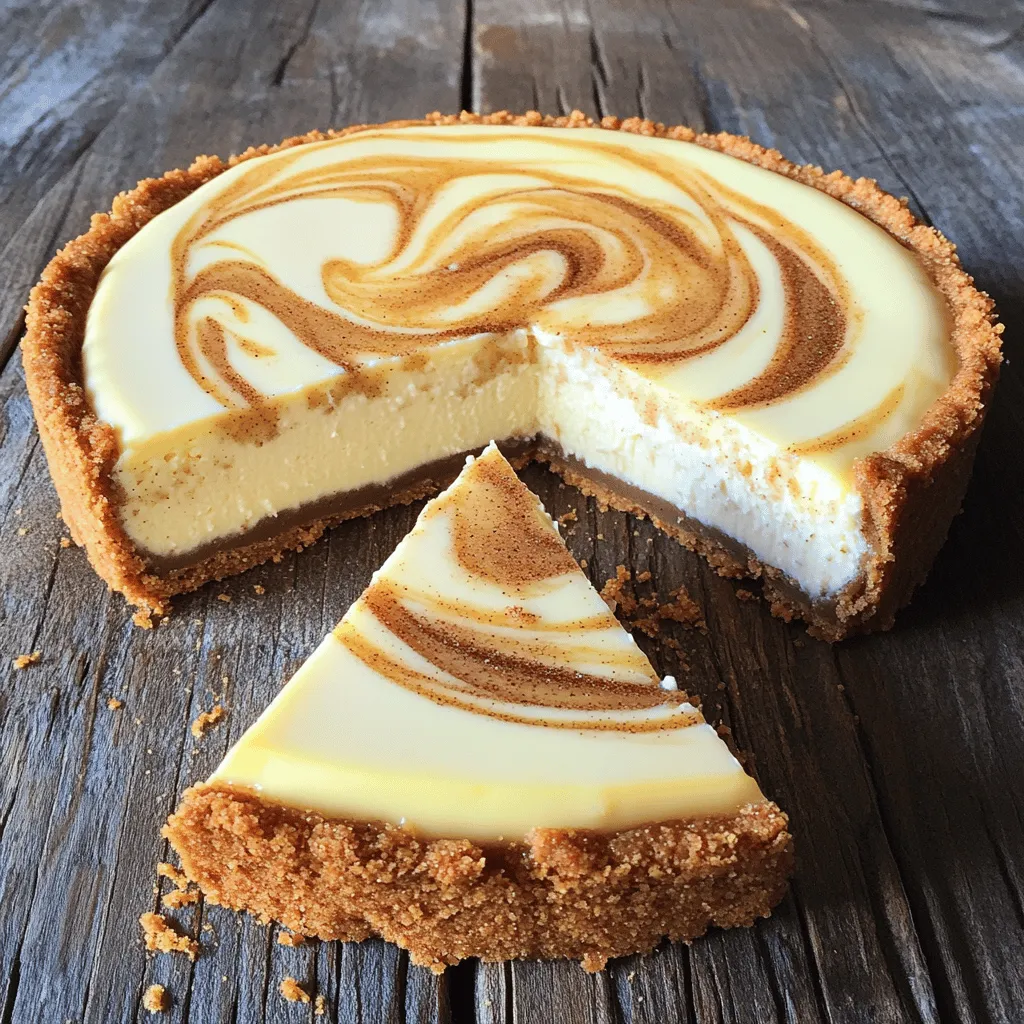 The cinnamon swirl cheesecake recipe uses simple ingredients. These ingredients create rich flavors that blend well together.