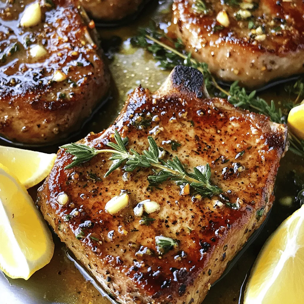 Cooking Garlic Butter Pan Seared Pork Chops is simple and fun. Here’s what you need: