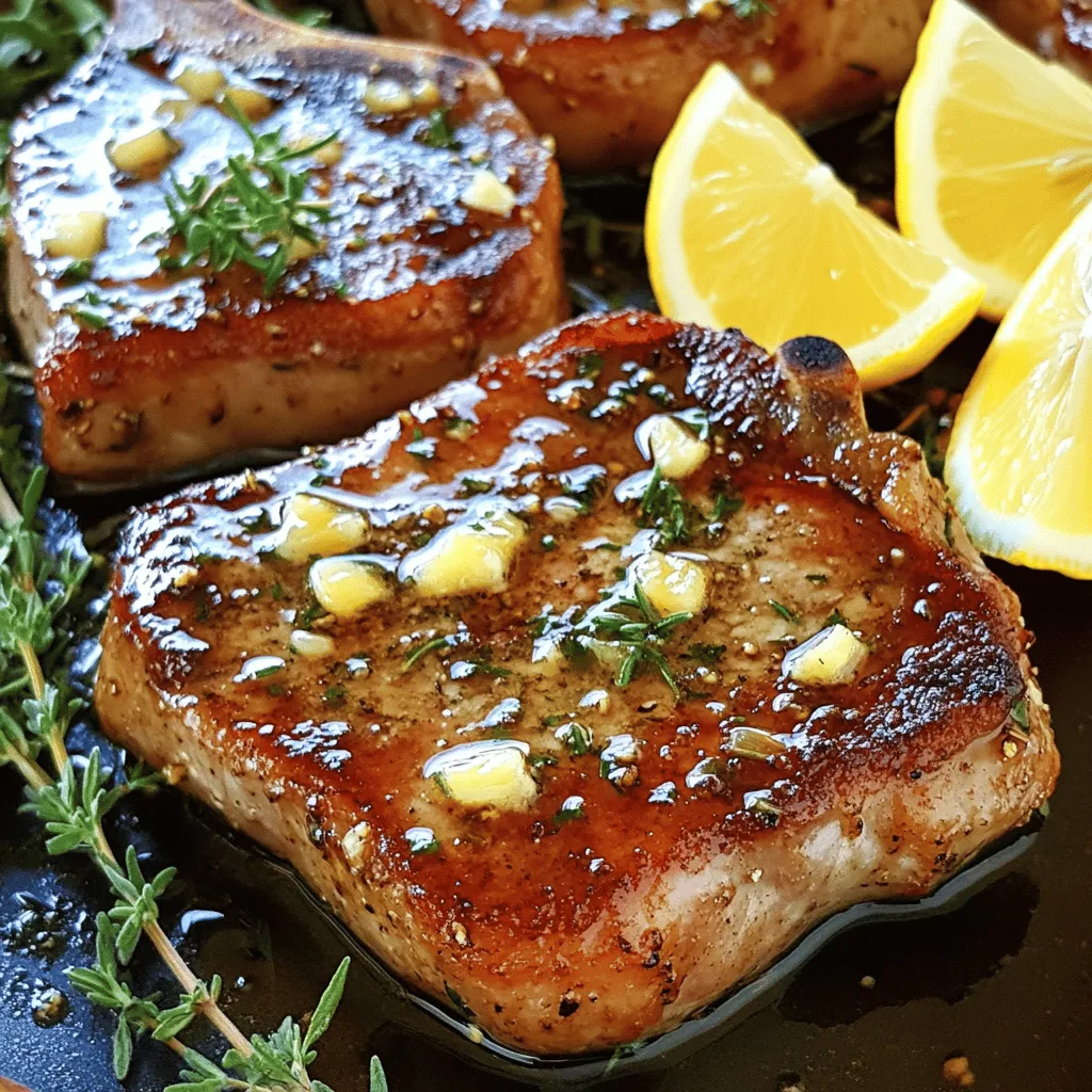 Garlic Butter Pan Seared Pork Chops Tasty Simple Meal