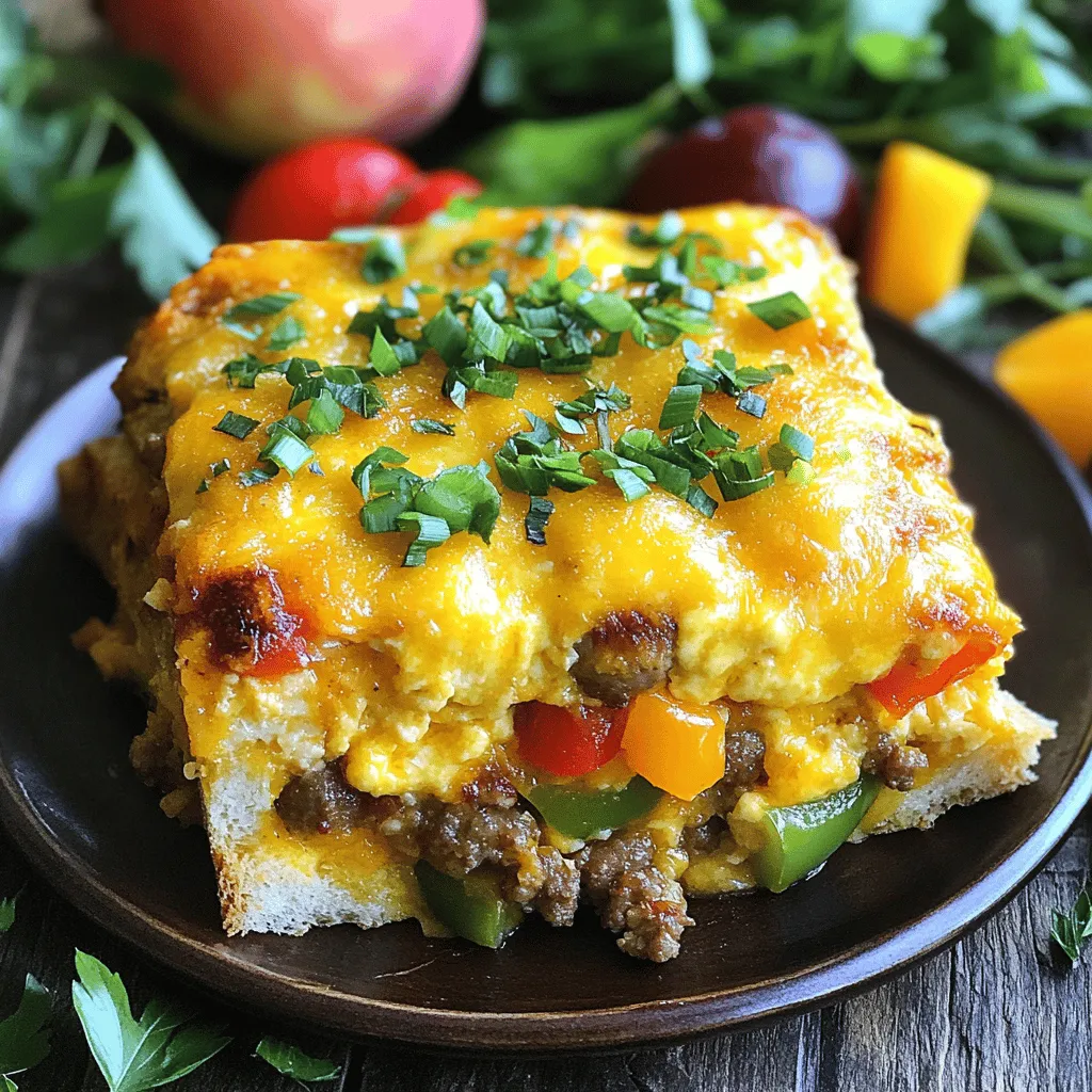 Savory Breakfast Sausage &#038; Cheese Casserole Delight