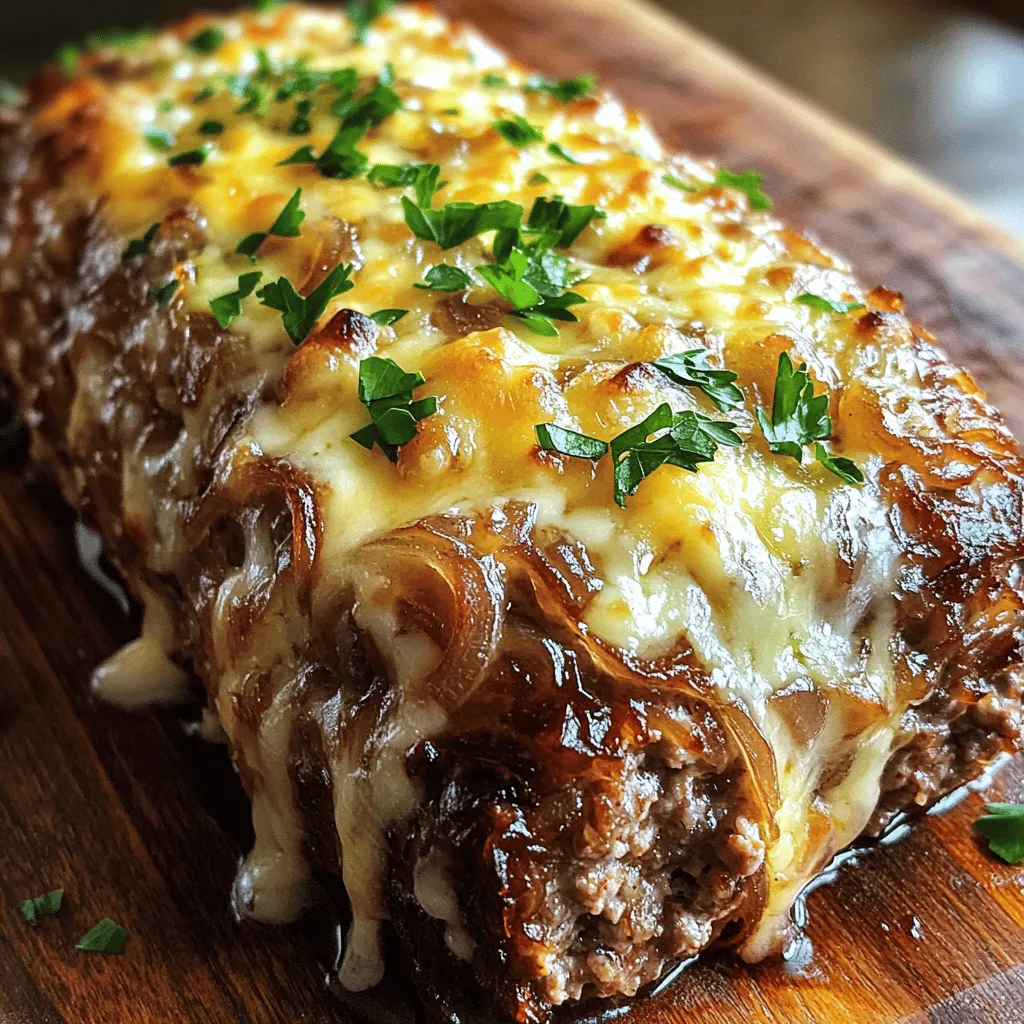 French Onion Meatloaf Savory Comfort Food Recipe