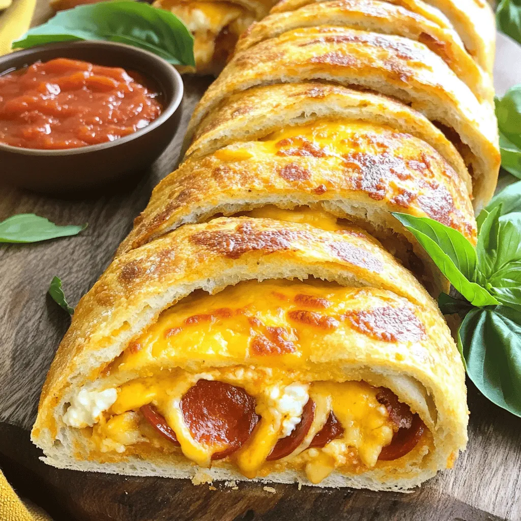 Irresistible Cheese and Pepperoni Stromboli Delight Recipe
