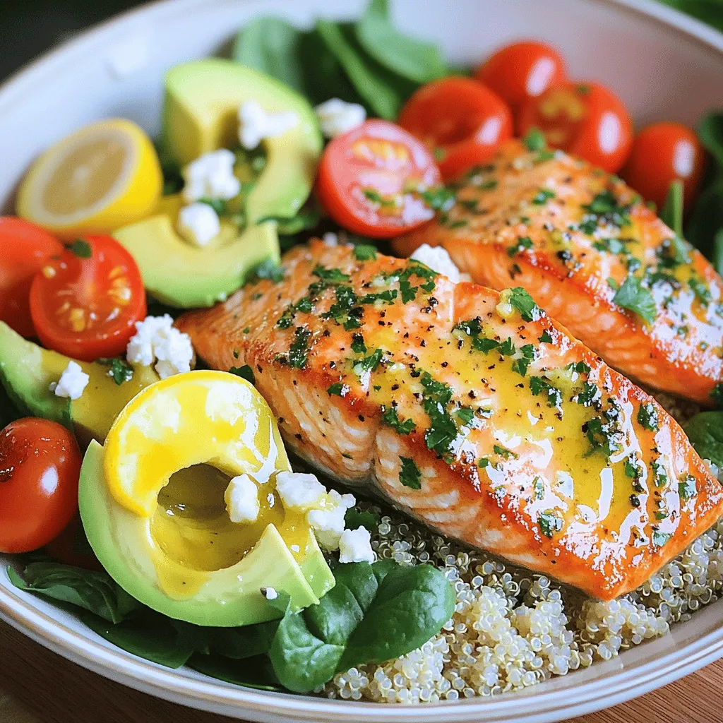 Epic Garlic-Lemon Salmon Power Bowl Healthy Delight