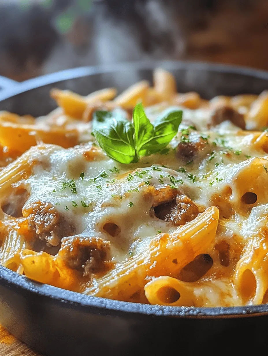 One Pot Cheesy Sausage Pasta Recipe