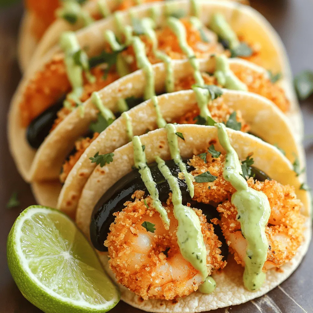 To make crispy shrimp and poblano tacos, you need fresh, quality ingredients. Here’s what you will need for the tacos: