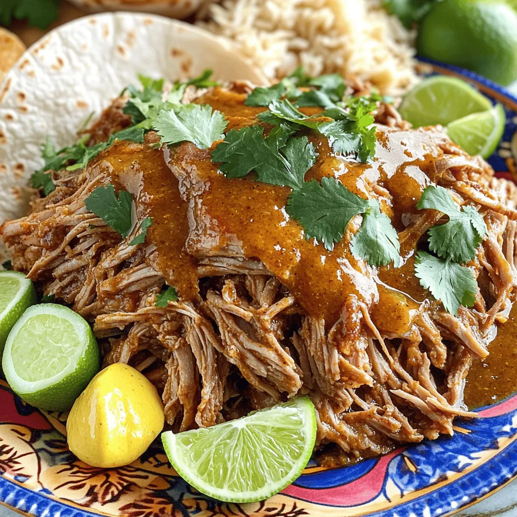 Cuban mojo pork is a rich, tasty dish rooted in Cuban culture. It uses a marinade called mojo, which blends citrus and garlic. This mix gives the pork its bright, zesty flavor. The meat is often slow-cooked, making it tender and juicy.