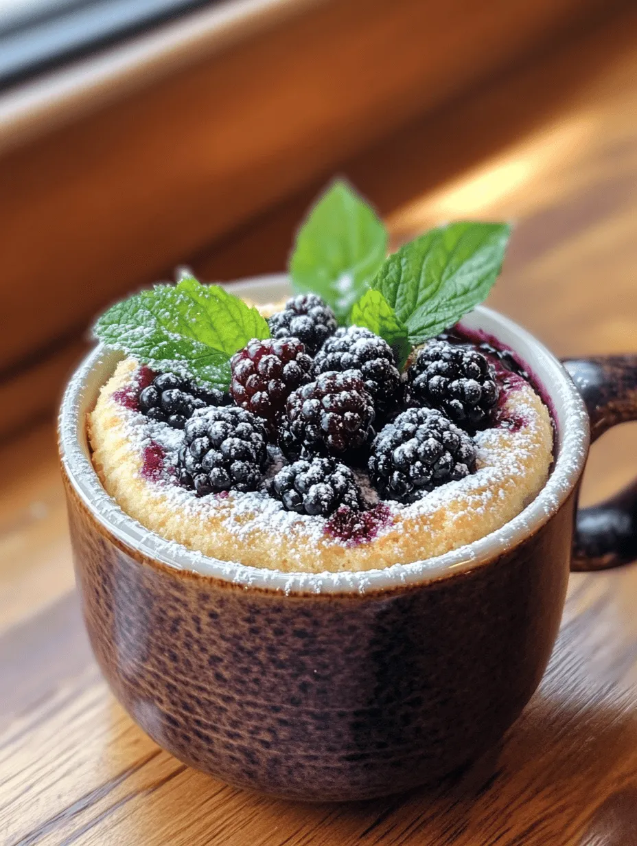 Sweet &#038; Tart Blackberry Mug Cake: A Quick and Delicious Dessert Recipe
