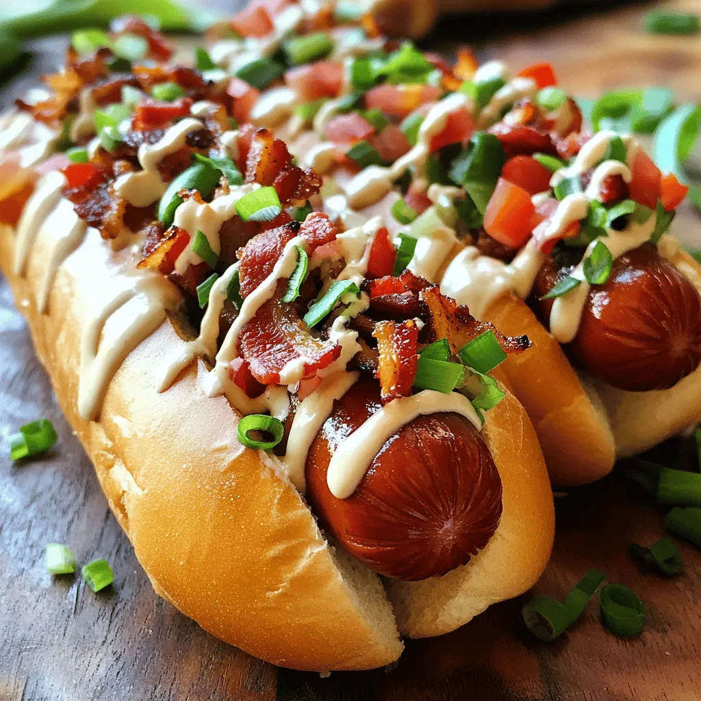 Gourmet BLT Hot Dogs Recipe