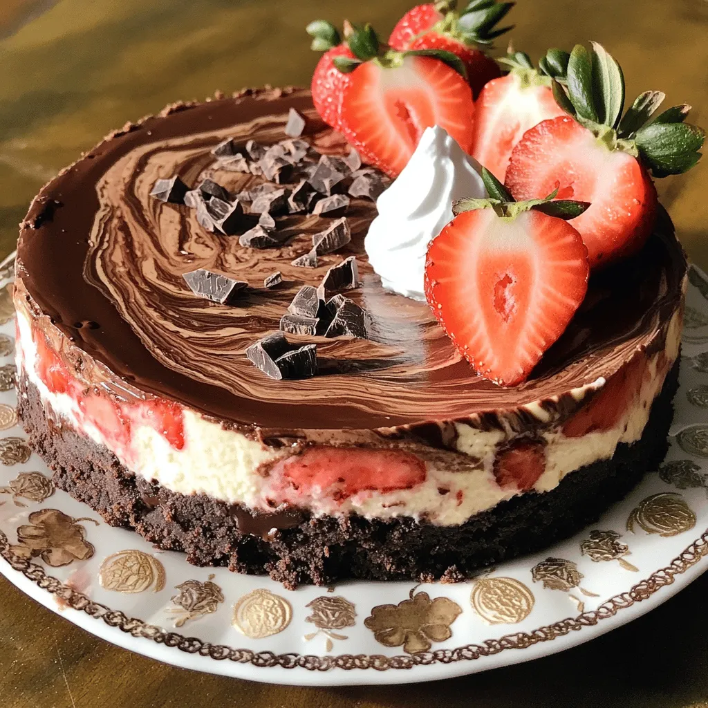 Chocolate Strawberry Cheesecake Simple and Sweet Treat
