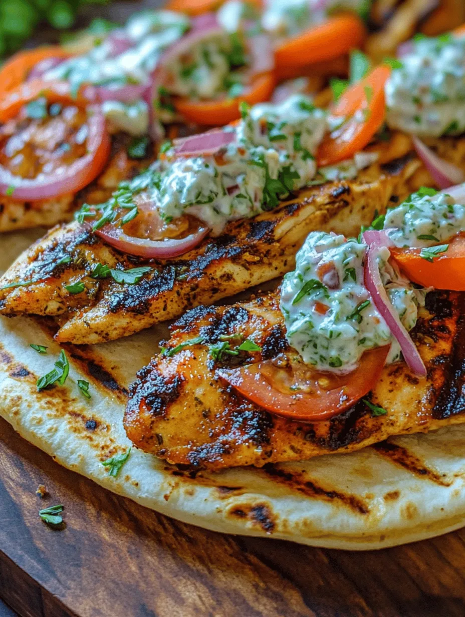 Deliciously Authentic Greek Chicken Gyros with Cucumber Tzatziki