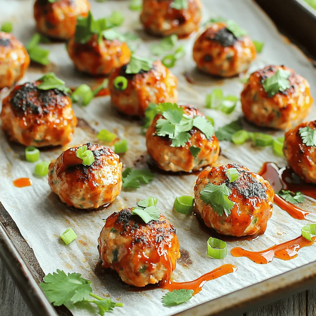 To make Sriracha chicken meatballs, you need simple but tasty ingredients.