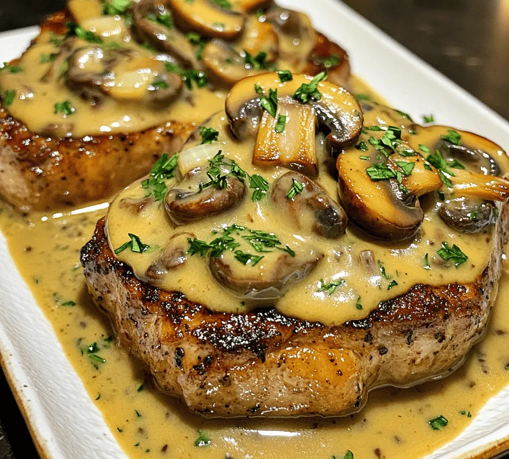 To truly appreciate the Creamy Mushroom Delight Pork Chops, it