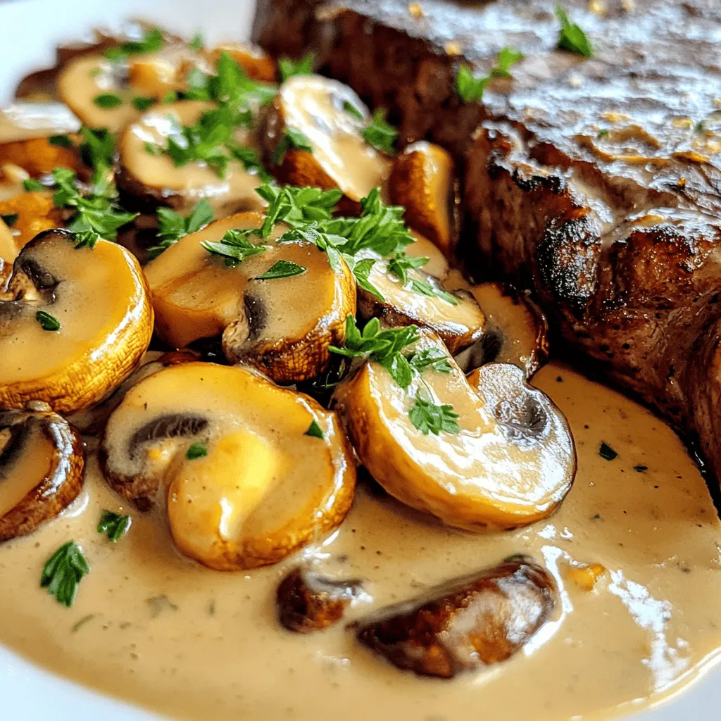 Creamy Mushroom Sauce Recipe for Steak Lovers Delight