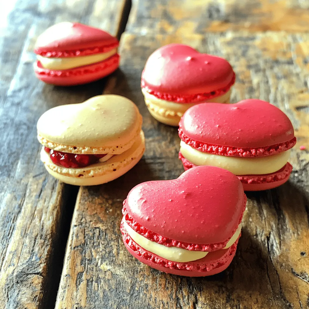 Valentine’s Heart Macarons Delightful Treat for Love