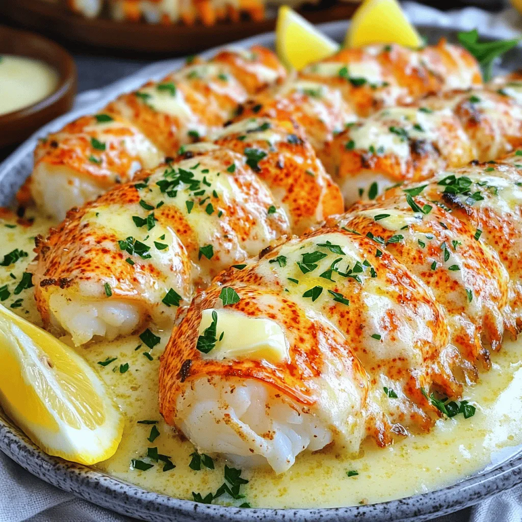Creamy Garlic Butter Lobster Tails Decadent Dish