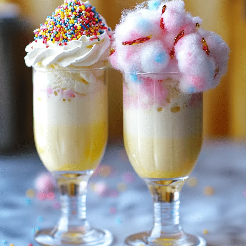 Cotton Candy Milkshake Delightful Creamy Treat Recipe