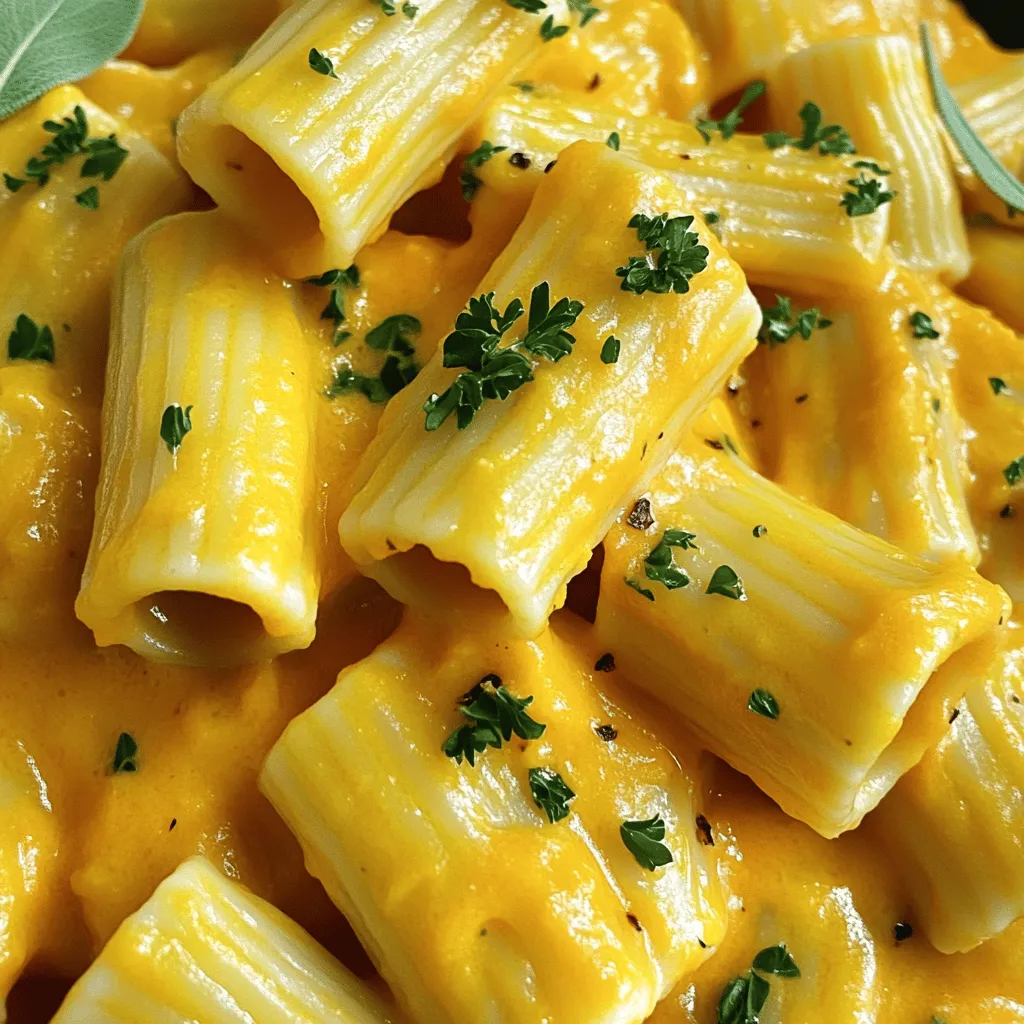 To make pumpkin and gruyere rigatoni, you need simple yet flavorful ingredients. The star of this dish is the pumpkin puree, which adds richness and creamy texture. I prefer using canned pumpkin puree for its convenience and consistent taste. It makes a great base for the sauce.