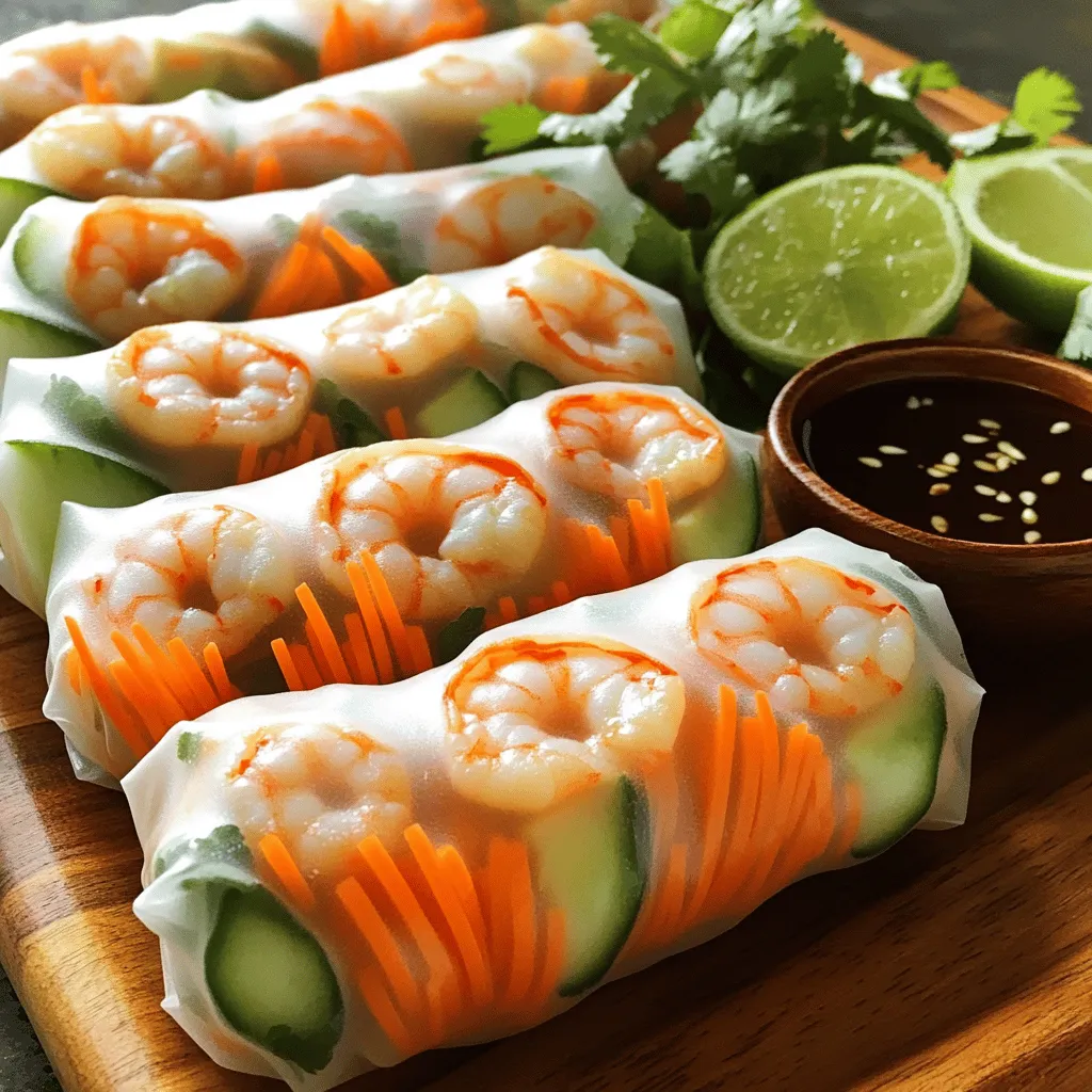 Savory Shrimp Summer Rolls Easy and Refreshing Recipe