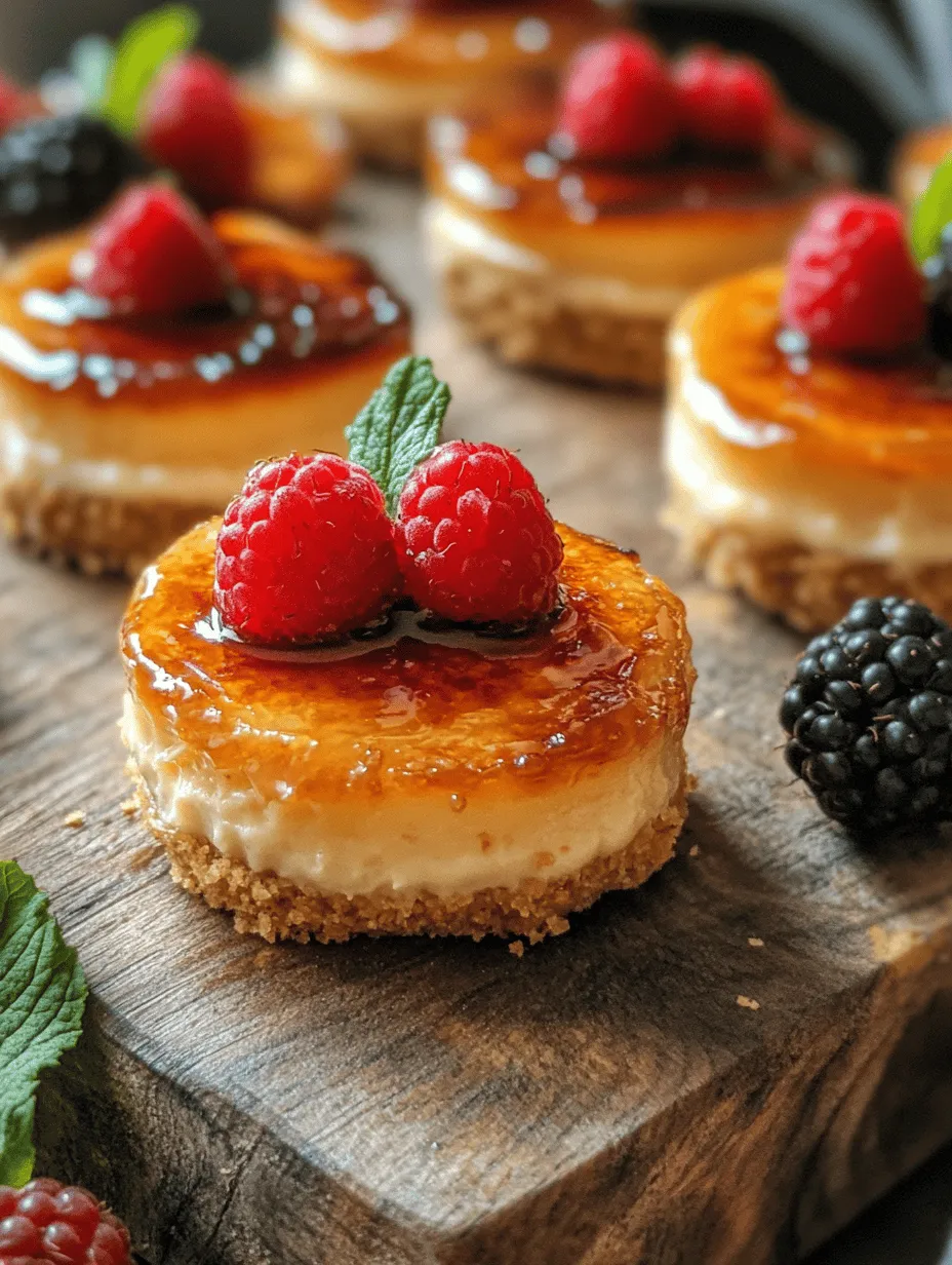 Mini Crème Brûlée Cheesecake Bites Recipe